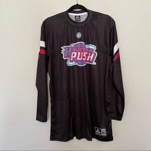 NWT Houston push long sleeve black warmup jersey sz.XL